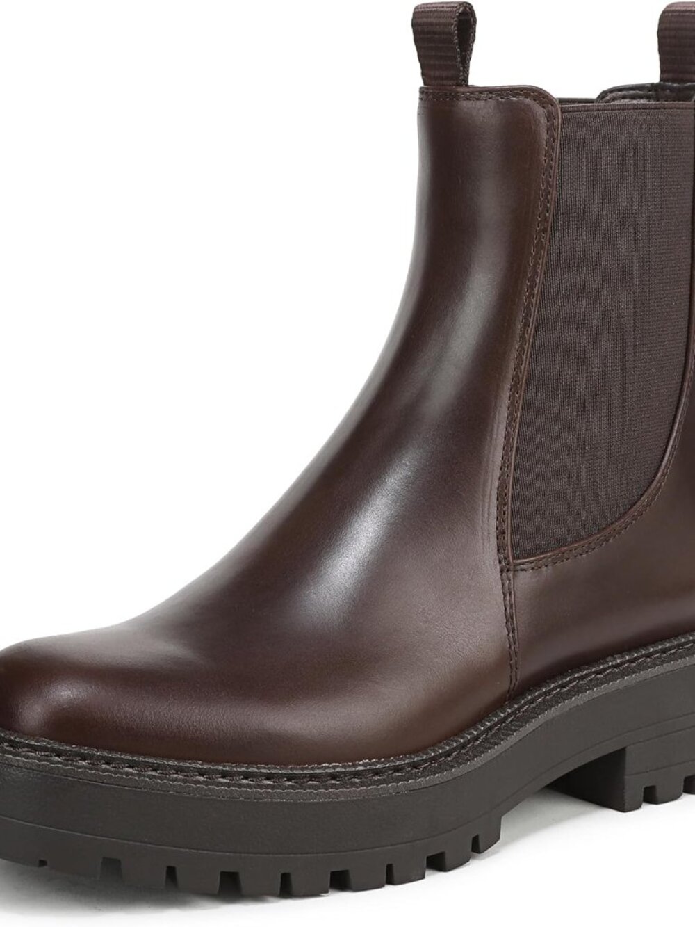 Sam Edelman Chelsea Laguna Waterproof Boot Walnut Leather Size 9